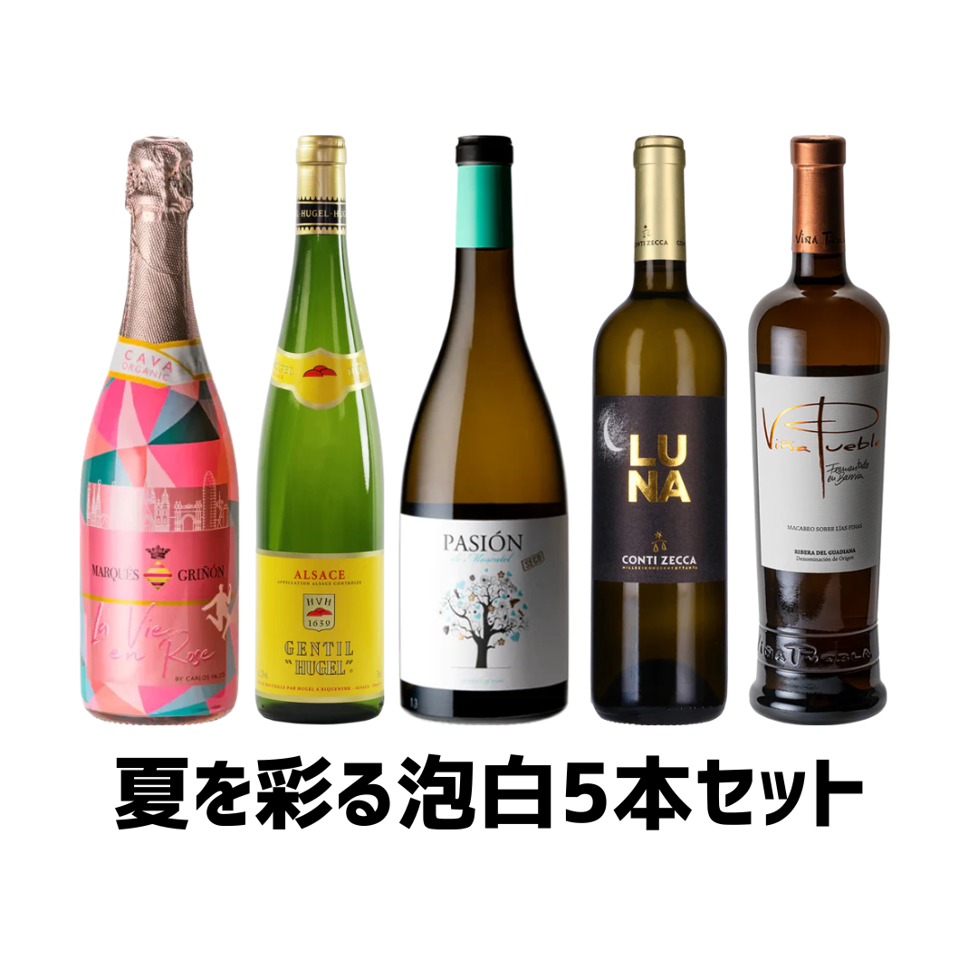 オンライン限定！夏を彩る泡白5本セット