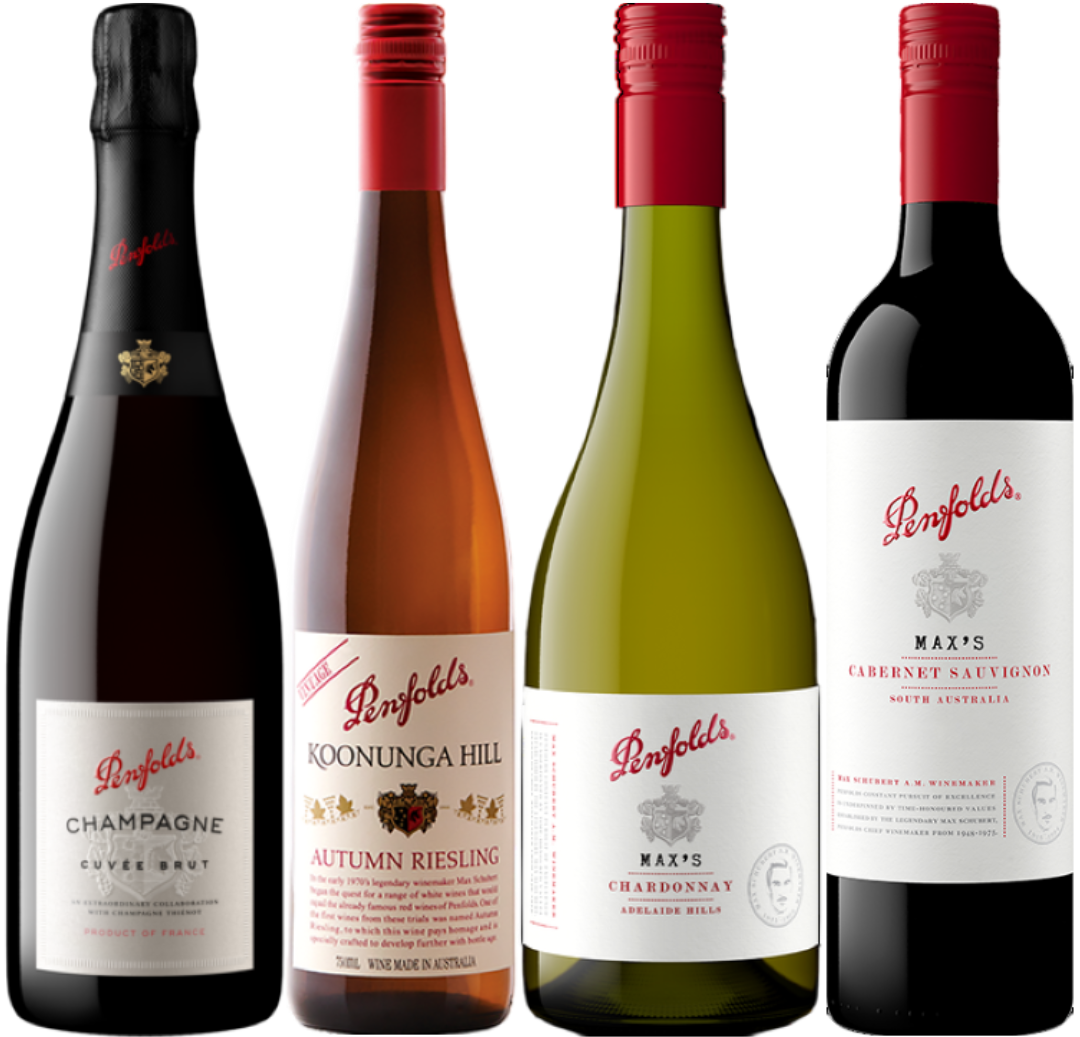 【11月限定大特価】ペンフォールズを愉しむシャンパーニュ＆赤白4本セット