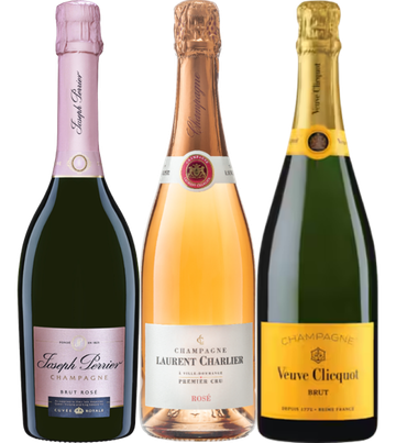 【10月限定大特価】ヴーヴ・クリコ含むロゼ2種飲み比べシャンパーニュセット